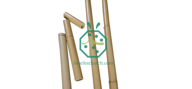 Varas de bambu de plástico usadas para decoração de paredes e tetos interiores