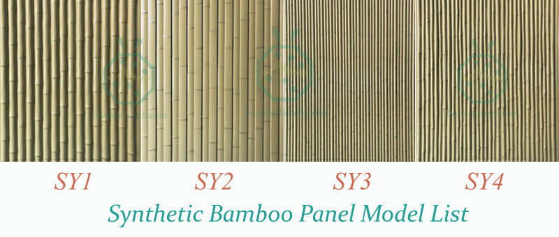 Painel de bambu artificial para parede ou cerca