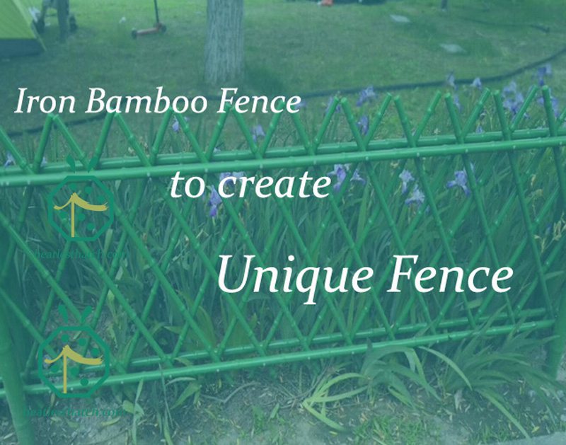 Steel bamboo stick garden fence ideas for park decoration