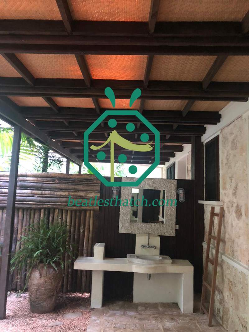 Jamaica Resort Hotel Rattan Weaving Ceiling Panel
