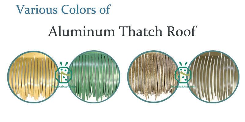 Várias cores de telhado de palha de metal do exportador da China