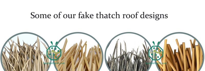 PE Nipa Hut Thatch Roofing Materials For Gazebo and Tiki Hut Construction