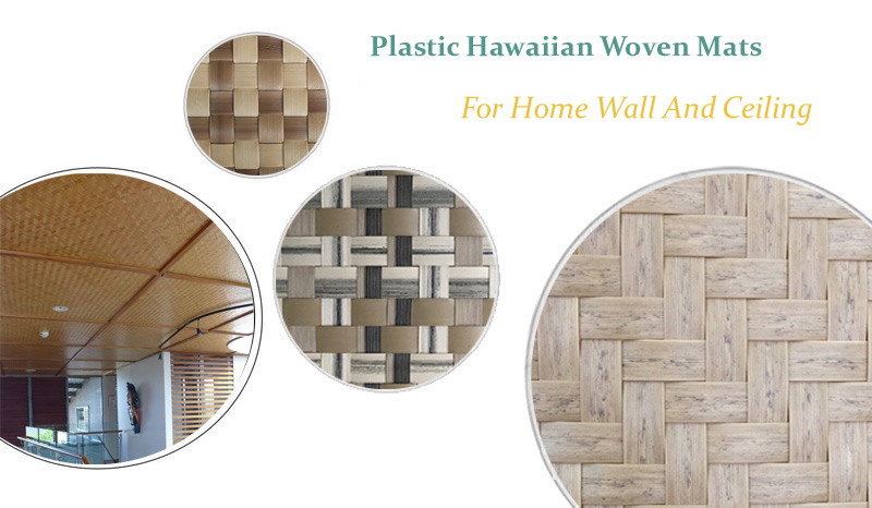 plastic rattan weaving mat for ranch house ceiling