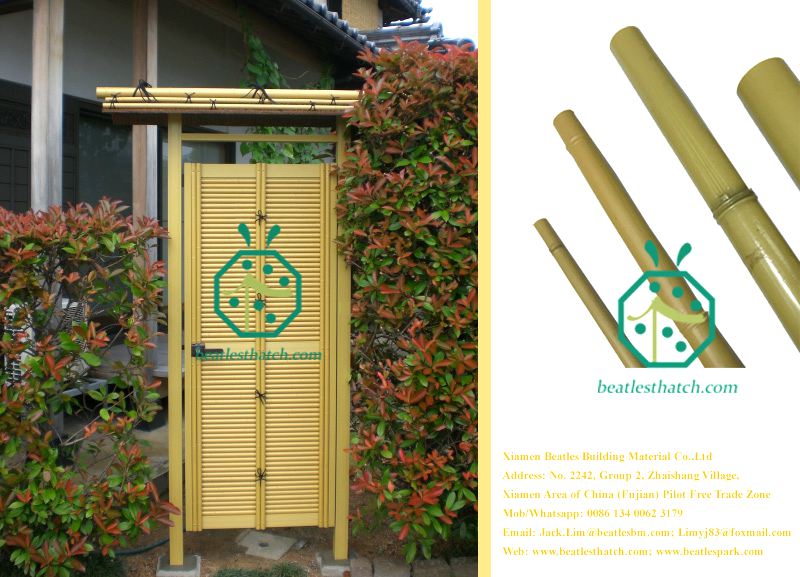 Plastic Bamboo Sticks For Outdoor Garden Fencing