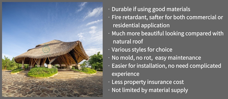 Great advantages of our synthetic roof and fence products | Beatlesthatch