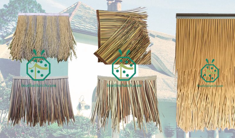 synthetic african reed thatch for garden gazebo roofing