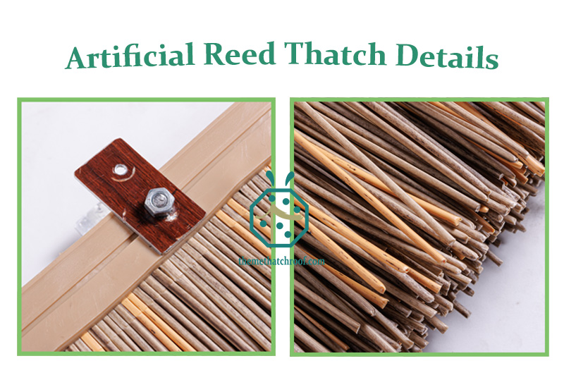 synthetic african reed thatch for garden gazebo roofing