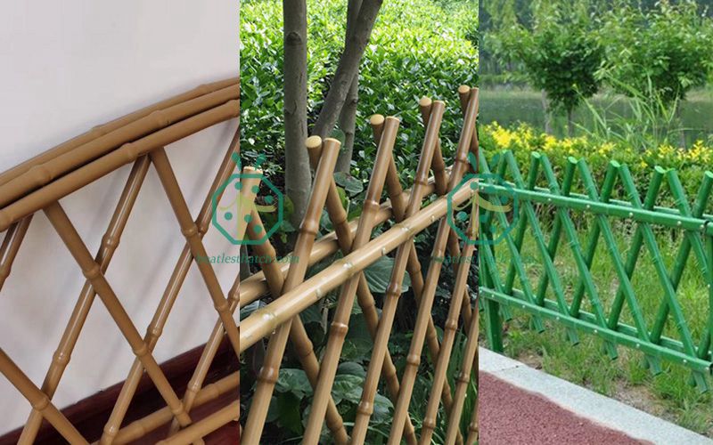 Landscape Iron Bamboo Fence Panel For Barn Building Outdoor Garden