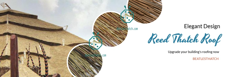 synthetic african reed thatch for garden gazebo roofing