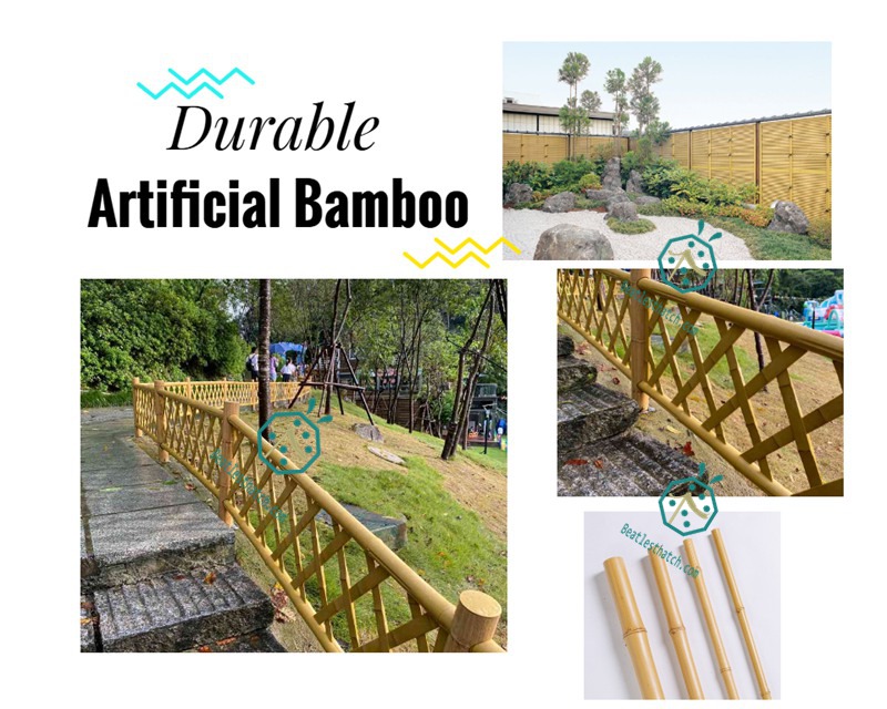 Synthetic bamboo sticks for interior wall cladding decoration