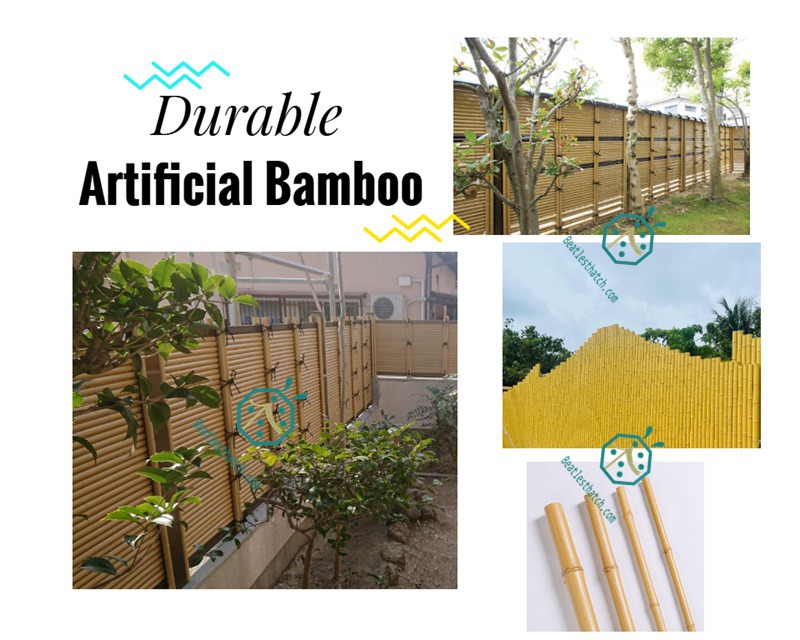 UV proof artificial bamboo panel for garden fencing design UV proof artificial bamboo panel for garden fencing design