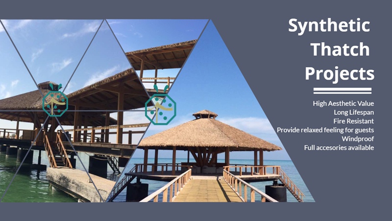 Artificial Thatch Roofing For Resort Hotel Pergola Construction Artificial Thatch Roofing For Resort Hotel Pergola Construction