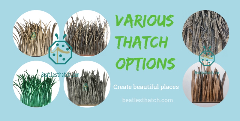 Synthetic thatch roof tiles for palapa construction Synthetic thatch roof tiles for palapa construction