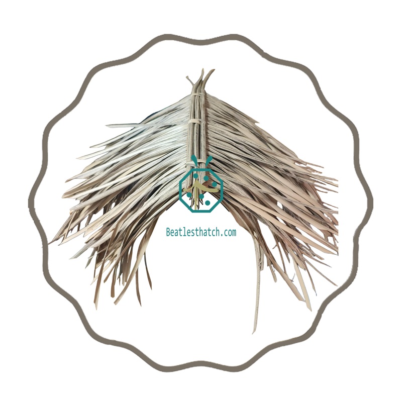 Artificial ridge thatch roof tiles for easier installation of thatched roof buildings Artificial ridge thatch roof tiles for easier installation of thatched roof buildings