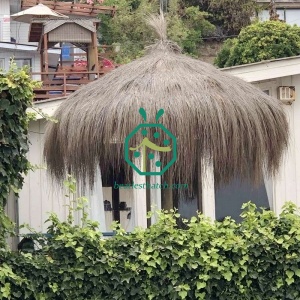 palha de palha de coiron para casas com guarda-sol tropical