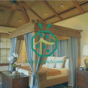 Home Interior Design Woven Palm Leaf Ceiling and Wall Decoration Mats