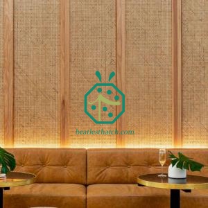 Painéis de parede de vime sintético trançado (faça você mesmo)