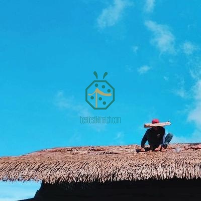 Materiais de cobertura de palha artificial Nipa Hut com classificação de resistência ao fogo