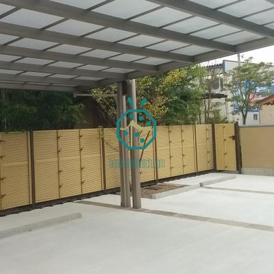 Cercas de bambu artificial para estacionamento
