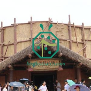 Decoração de barra Tiki de telhado de plástico à prova de UV