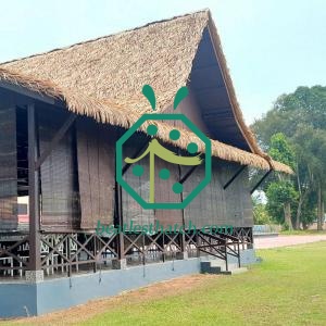Material de palma sintética para telhado de cabana Tiki Bar