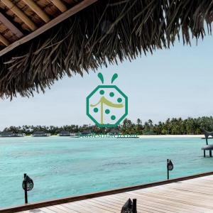 Painel de palha artificial para bar tiki, ideal para telhados Cadjan.