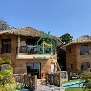 Material para telhado de palha artificial | Palha realista para cabana tiki