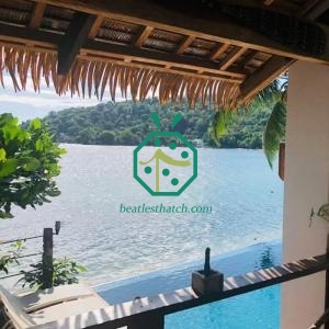 Chickee hut artificial palm roofing
