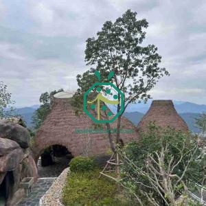 Puerto Rico Artificial Tiki Hut Thatch Roof For Private Residential House Decoration