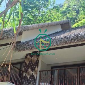 Design filipino de Bahay Kubo com telhado de palha sintética