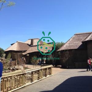 Synthetic Pergola Reed Thatch Tiles for Cyprus Vacation Resorts