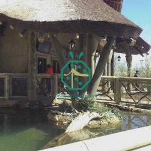Palha sintética simulada de junco para pérgolas de jardim residenciais