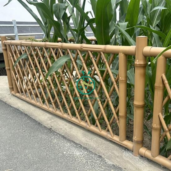 High Strength Iron Bamboo Stick Fence For Waterfront Park