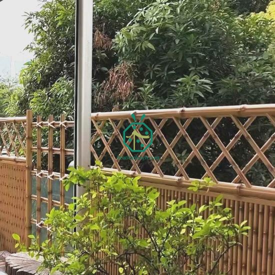 Garden Landscape Design Powder Coated Stainless Steel Bamboo Fence Covering
