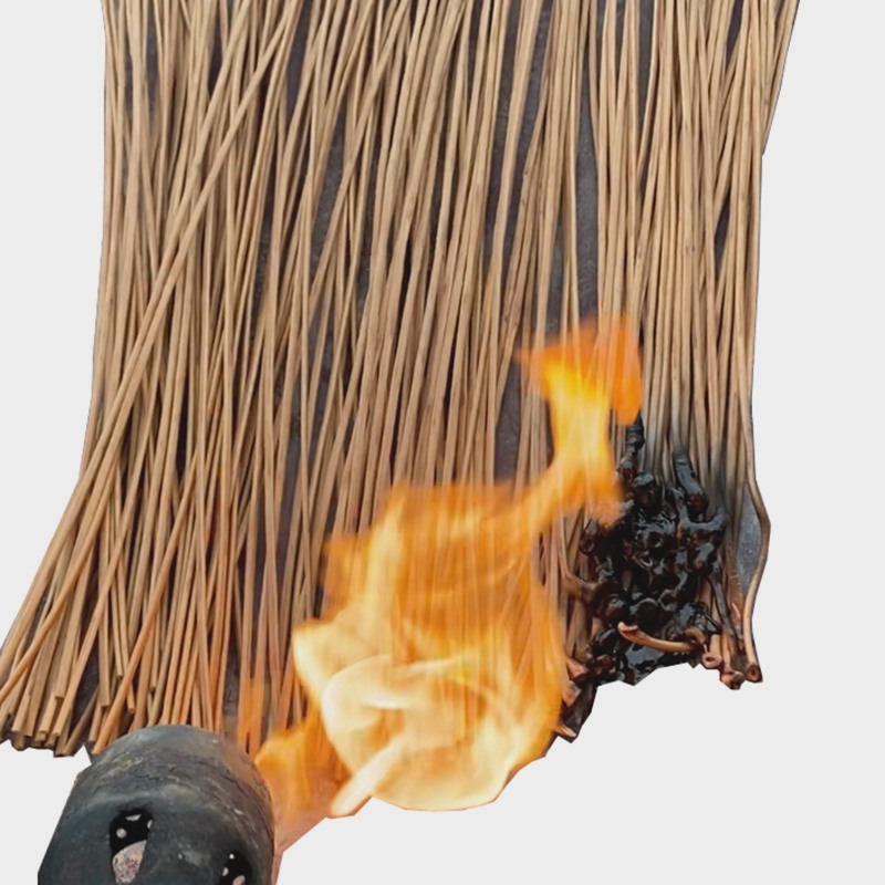 Teste à prova de fogo para telhado de palha artificial da China