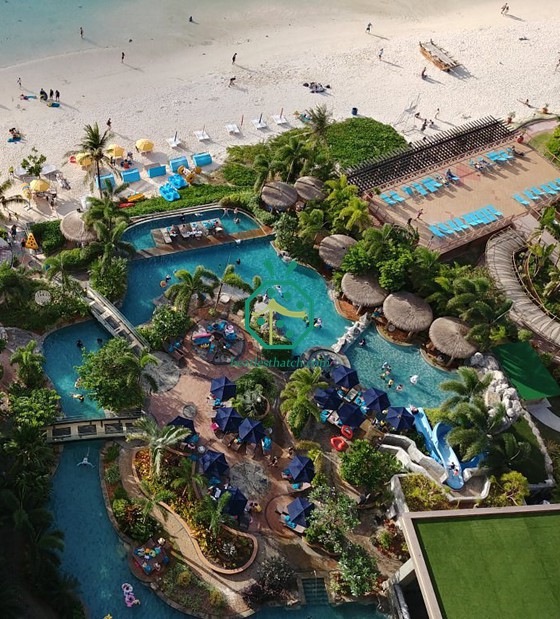 Projeto de telhado artificial de piscina de piscina de hotel de Guam Dusit