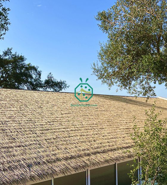 Cobertura de telhado de palha sintética para casas de fazenda na Espanha