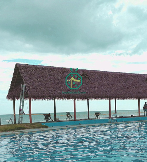 cobertura de palha sintética para piscina da praia do panamá